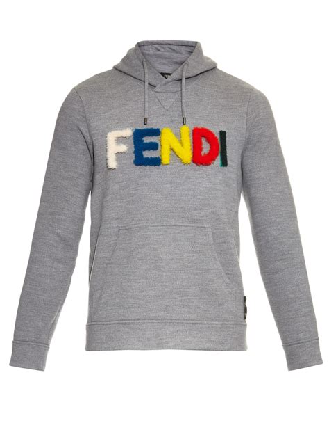 fendi uomo sweater|fendi men's gray pullover hoodie.